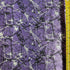 Holographic Paint Splatter Print on Spandex Fabric (Purple/White/Black) | (4 Way Stretch/Per Yard)