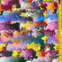 Abstract Watercolor Paint Set Print on Poly Spandex Fabric | (4 Way Stretch/Per Yard)
