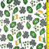 St Patrick Print on Poly Spandex Fabric (White) | (4 Way Stretch/Per Yard) **St Patricks**