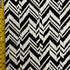 Cross-Stitch Chevron Print on Nylon Spandex Fabric (Black/White) | (4 Way Stretch/Per Yard)
