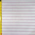 0.5" (Half Inch) Shiny Horizontal Stripes on Polyester Spandex Fabric (White/Pink) | (4 Way Stretch/Per Yard)