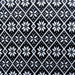 Pixel Snowflakes Print on Poly Spandex Fabric | (2 Way Stretch/Per Yard)