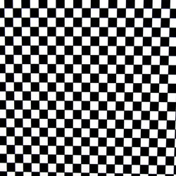 0.5x0.5" Half Inch Checkerboard Print on Polyester Spandex Fabric (White/Black) | (4 Way Stretch/Per Yard)