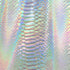 Holographic Ombre Snake Skin Print on Nylon Spandex Fabric (Silver/White) | (4 Way Stretch/Per Yard)