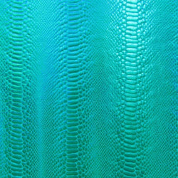 Holographic Ombre Snake Skin Print on Nylon Spandex Fabric (Turquoise/Turquoise) | (4 Way Stretch/Per Yard)