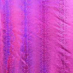 Holographic Ombre Snake Skin Print on Nylon Spandex Fabric (Fuchsia/Purple) | (4 Way Stretch/Per Yard)