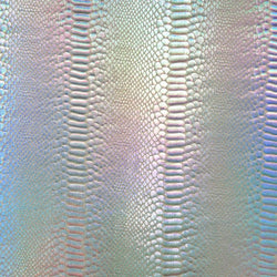 Holographic Ombre Snake Skin Print on Nylon Spandex Fabric (Silver/White) | (4 Way Stretch/Per Yard)
