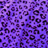 Leopard Print with Purple Glitter on Stretch Mesh Fabric | (2 Way Stretch/Per Yard)