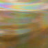 Holographic Mirror Dots on Tie Dyed Nylon Spandex Fabric (Yellow/Orange) | (4 Way Stretch/Per Yard)