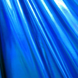 Mirror Dots on Metallic Nylon Spandex Fabric (Blue) | (4 Way Stretch/Per Yard)